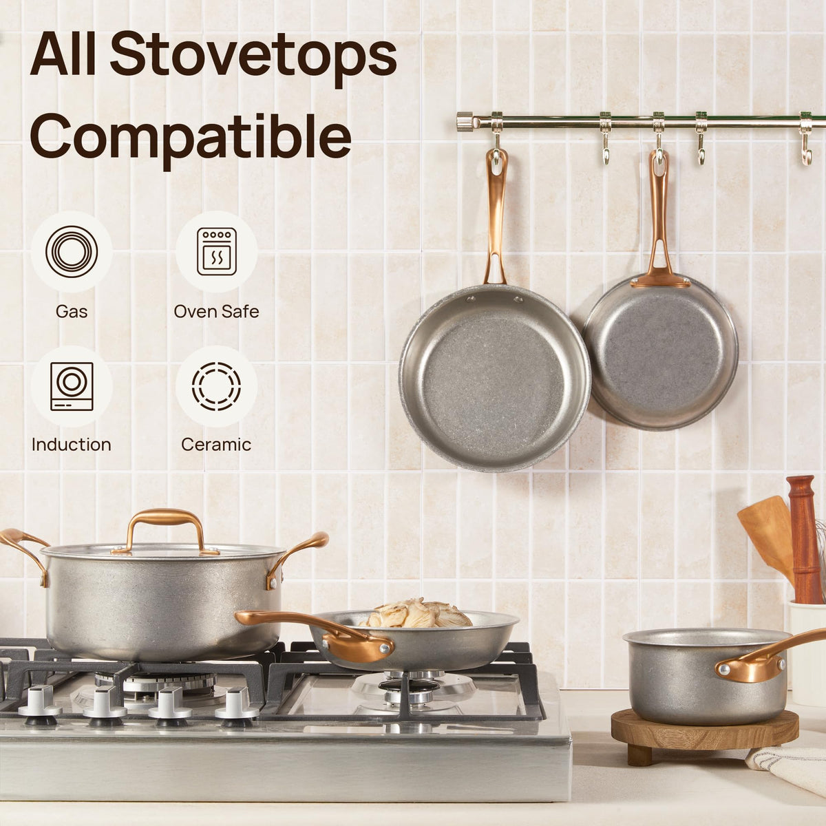 KOKHUB vintage matte stainless finish adds timeless style to kitchens.
