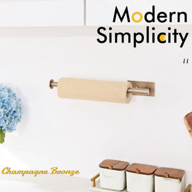 KOKOSIRI champagne bronze finish towel rack is fingerprint-proof and stylish