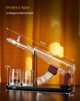 Kollea bar display stand showcases the decanter with easy reach.