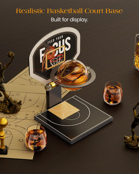 Kollea Three Pointer glass adds themed flair to the set for basketball fans.