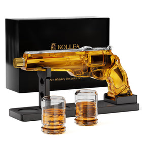 Kollea gun whiskey decanter set shown for refined display and smooth pours.