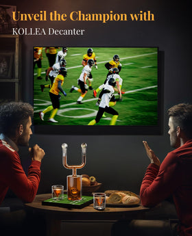 Kollea Super Bowl home bar display showcased on a stylish setup