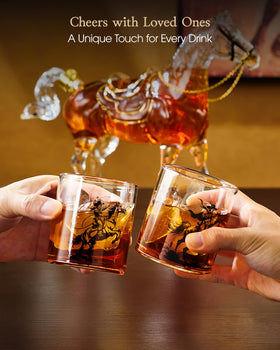 Kollea Western cowboy glasses pair for themed entertaining.