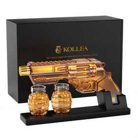 Kollea whiskey decanter set with grenade glasses for stylish entertaining