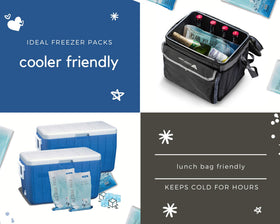 Komax slim-flexible-ice-pack fits neatly in compact coolers for easy stacking