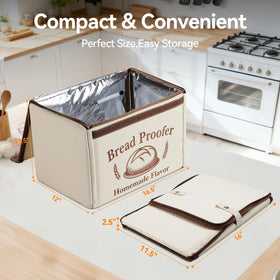 Kombella proofing box beige finish blends with home baker setups.