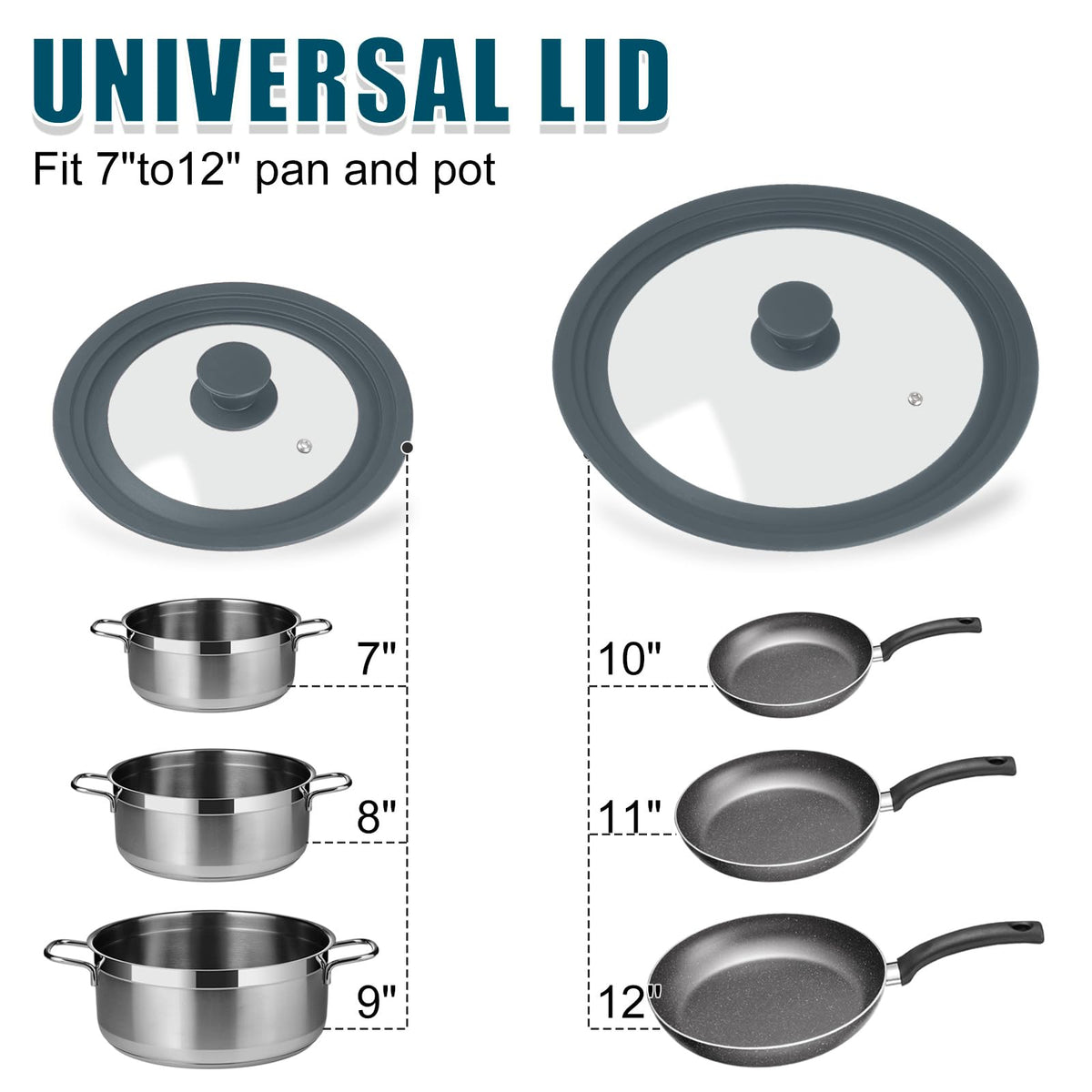Komokeru lid detail highlighting heat-resistant silicone edge for 450°F cooking.