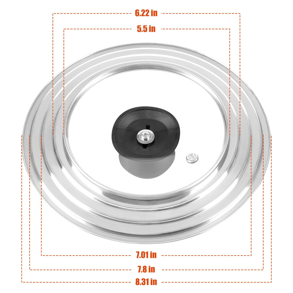 Komokeru stainless steel lid offers durable, even heat distribution for consistent results.