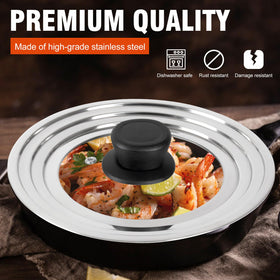 Komokeru lid's steam vent and tight seal help prevent boil-over and seal in flavors.