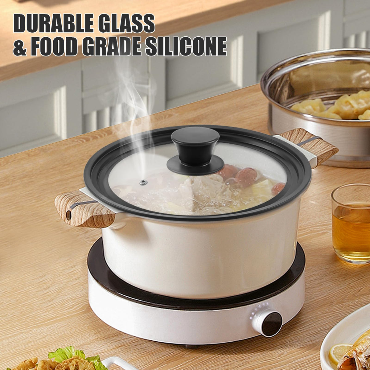 Komokeru universal lid is dishwasher safe and easy to clean