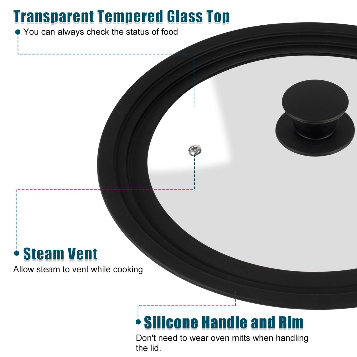 Komokeru universal lid steam vent prevents spills while maintaining moisture
