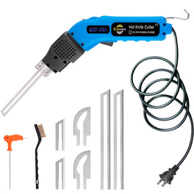 Komsepor foam cutter with screen display for precise temperature control on diverse materials.
