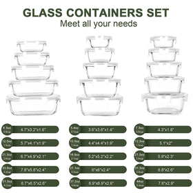 KOMUEE borosilicate glass safe for microwave reheating and meal prep.