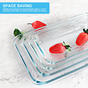 KOMUEE 3.2-qt glass baking dish with lid for large lasagnas and gatherings.
