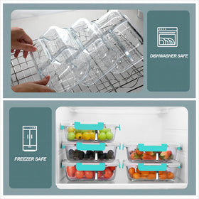 KOMUEE airtight lid with silicone ring keeps meals fresh and leak-free.