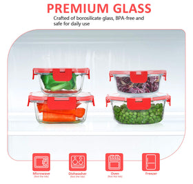 KOMUEE airtight lids with silicone seals prevent leaks during transport.