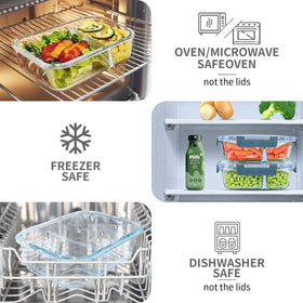 KOMUEE airtight silicone lids prevent leaks and preserve freshness during transport.