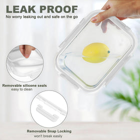 KOMUEE airtight lids prevent leaks and keep leftovers fresh longer.