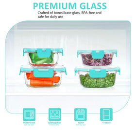 KOMUEE borosilicate glass withstands heat for versatile cooking and storage.