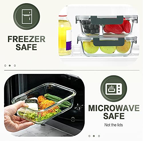 KOMUEE glass containers are dishwasher safe for easy cleanup