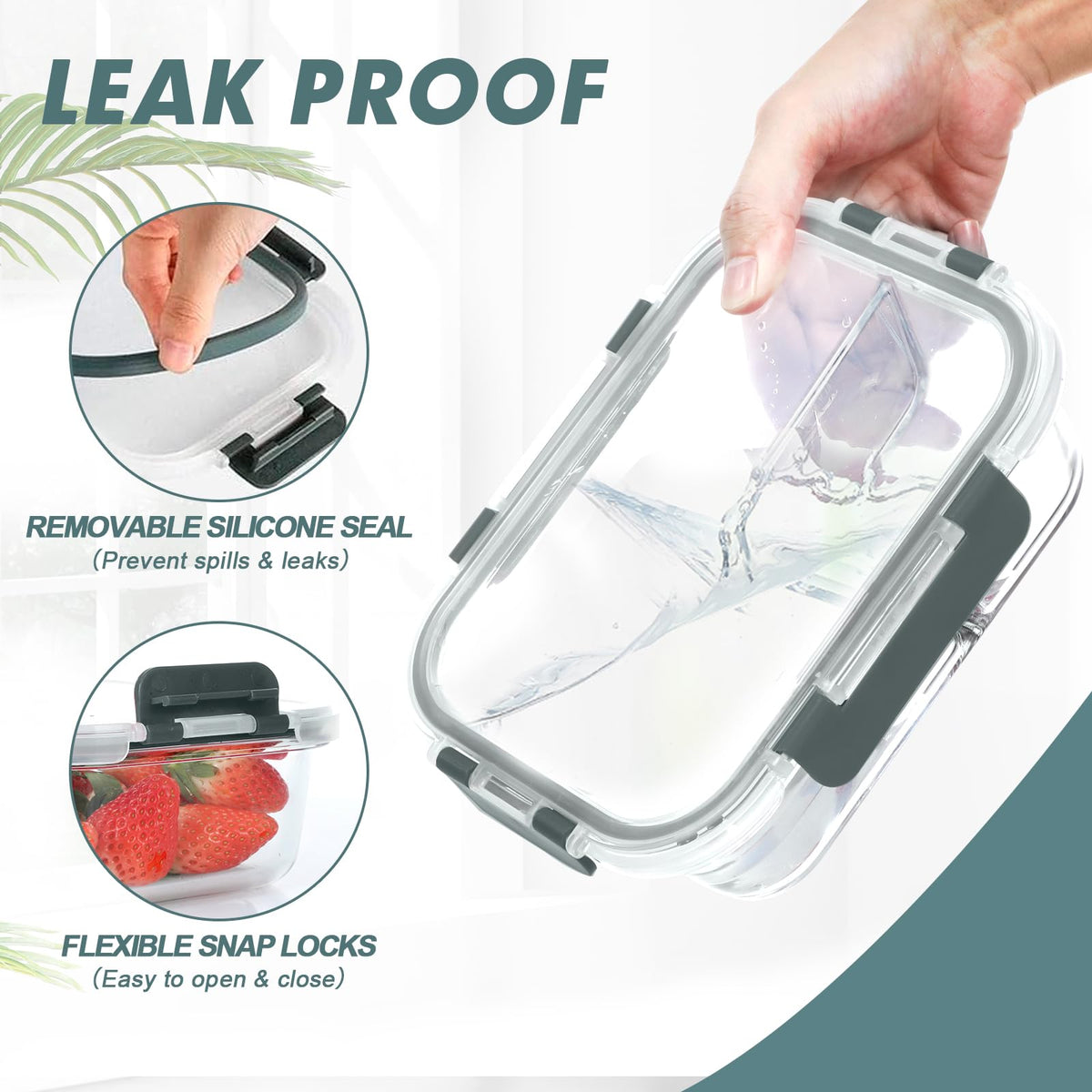 Top-rack dishwasher-safe design for easy cleaning.