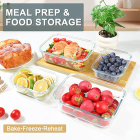KOMUEE containers are microwave and oven safe for reheating meals.