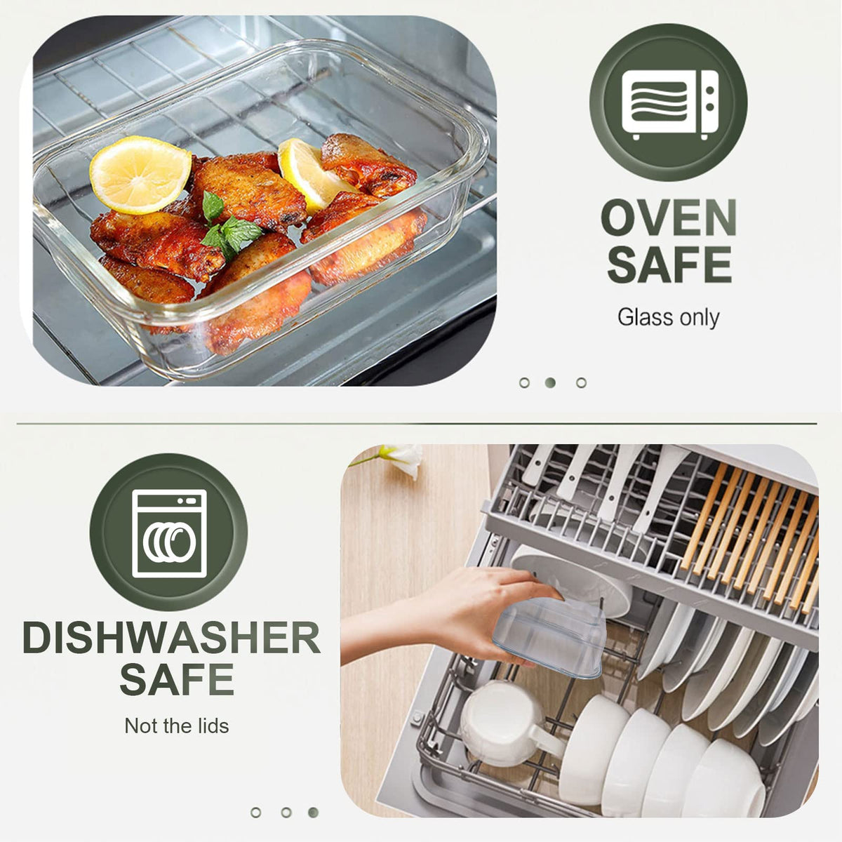 KOMUEE borosilicate glass is microwave-safe for quick reheats.