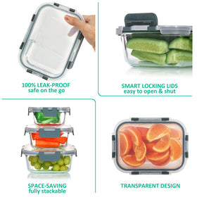 KOMUEE glass is oven, microwave, and dishwasher safe for convenience.