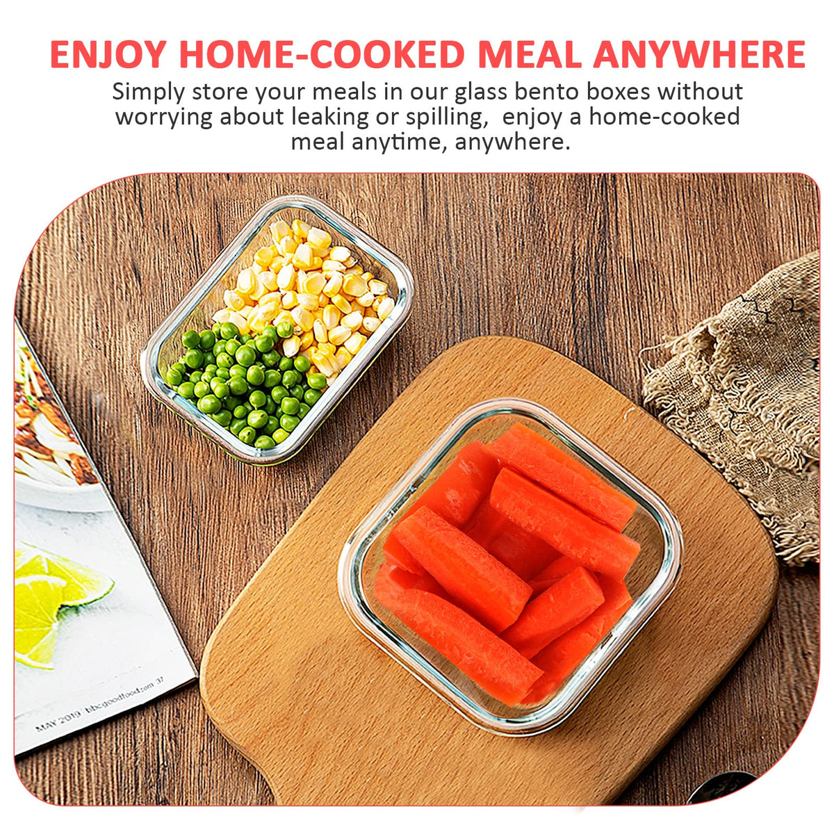 KOMUEE containers are oven, microwave, freezer, and dishwasher-safe for flexible use.