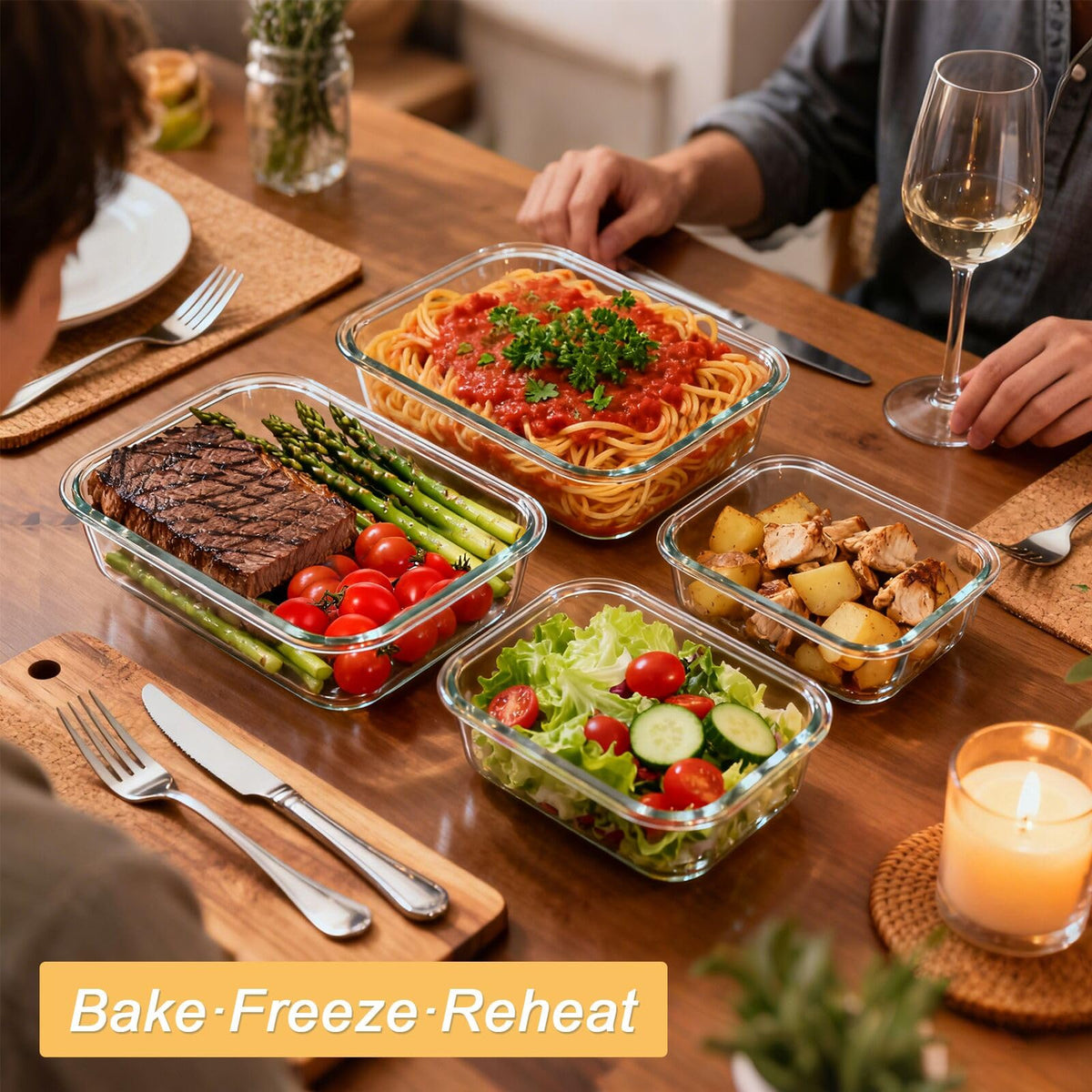 KOMUEE oven and microwave safe for reheating.