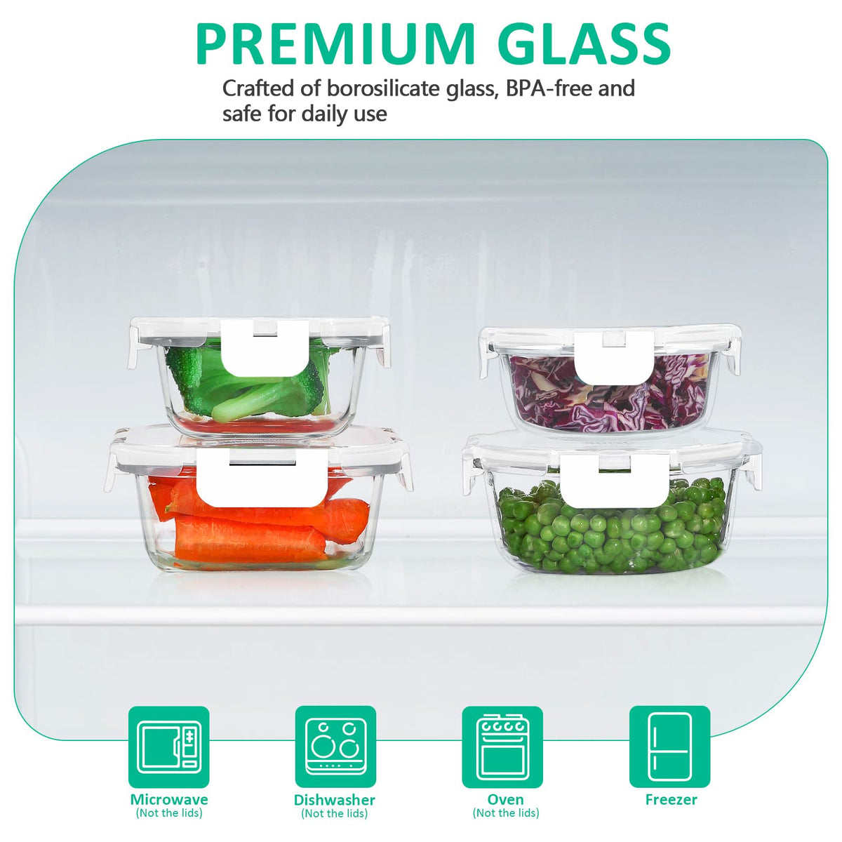 KOMUEE oven-safe glass lets you cook and store in one container