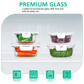 KOMUEE oven-safe glass lets you cook and store in one container