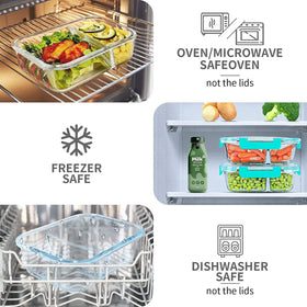 KOMUEE premium borosilicate glass resists stains and odors.