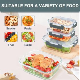 KOMUEE stackable design helps save fridge space and stay organized.