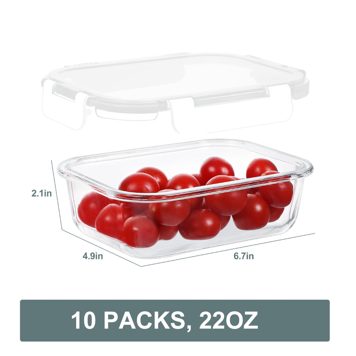 KOMUEE stackable design saves fridge and cabinet space.