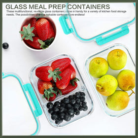 KOMUEE stackable designs save fridge and bag space.
