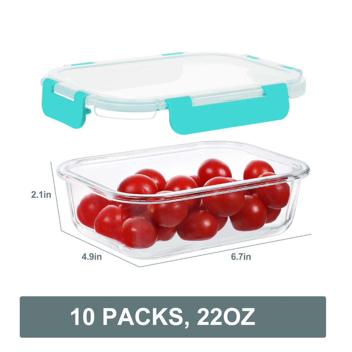 KOMUEE stackable design fits neatly in the fridge.