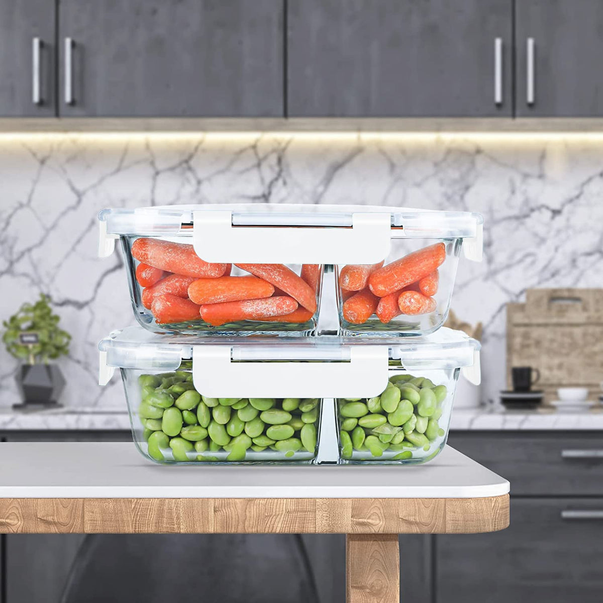KOMUEE lids are top-rack dishwasher safe for quick cleanup.