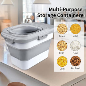 Komzon airtight lid with clear hatch protects contents from moisture