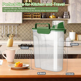 Komzon airtight four-sided locking lid protects rice from moisture.