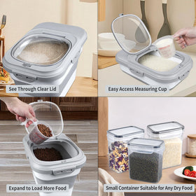 Komzon folded-capacity setup demonstrates space-saving design for small kitchens
