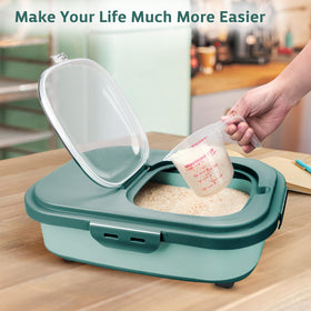 Komzon pet food storage container for dog and cat kibble