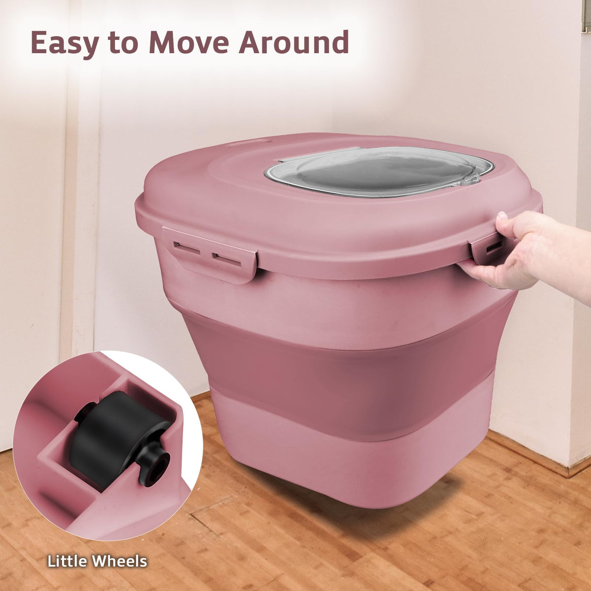 Komzon pink container made with BPA-free materials for safe storage