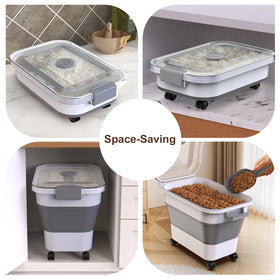 Komzon bulk storage container suitable for flour, cereal, pasta, and grains.