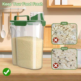 Komzon slim space-saving design fits pantry shelves neatly.