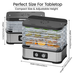 Konfintos dehydrator demonstrating temperature control and long operation time for precise results