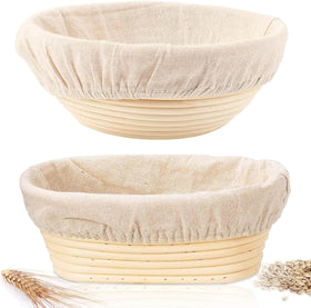 KONGDY sourdough banneton round 10in proofing basket shaping the loaf