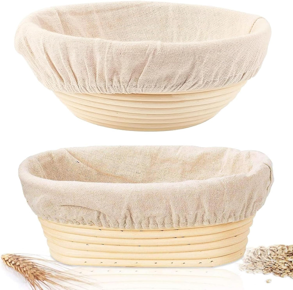 KONGDY sourdough banneton round 10in proofing basket shaping the loaf
