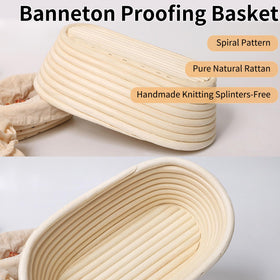 KONGDY tight-weave banneton provides smooth surface for easy dough release.