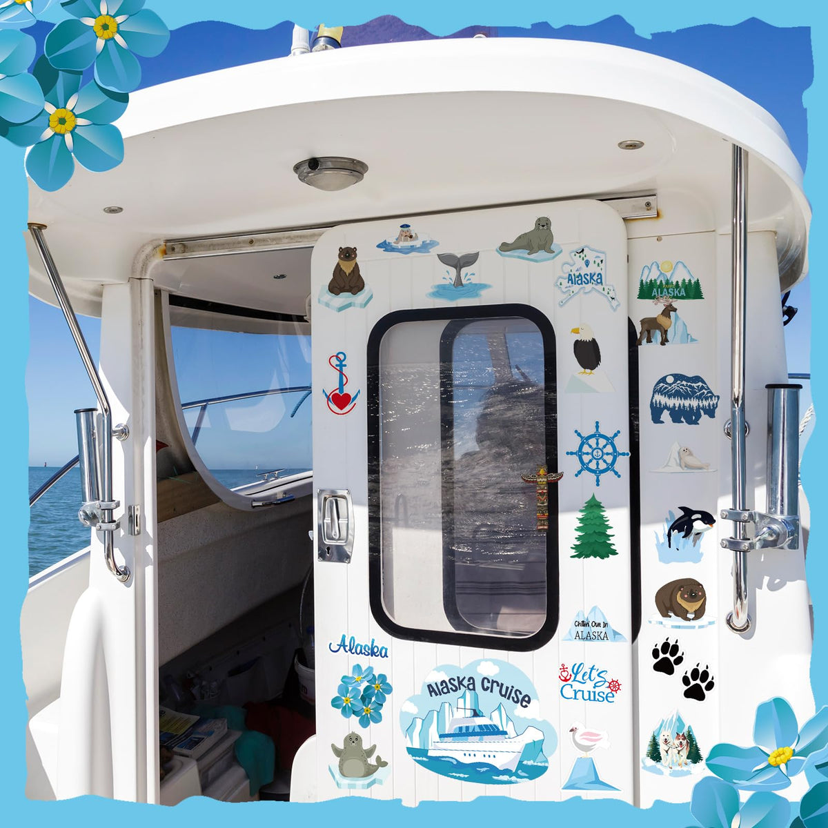 Konohan Alaska map magnet helps decorate while sparking curiosity about destinations.